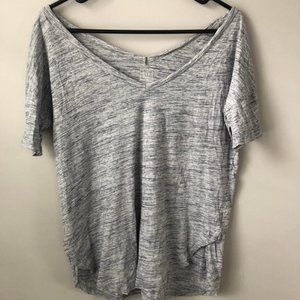 Slouchy Heather-Grey Tee Shirt